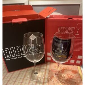 Riedel Box Set 2 Vinum Bordeaux Cabernet Sauvignon Engraved Womens Health Signed